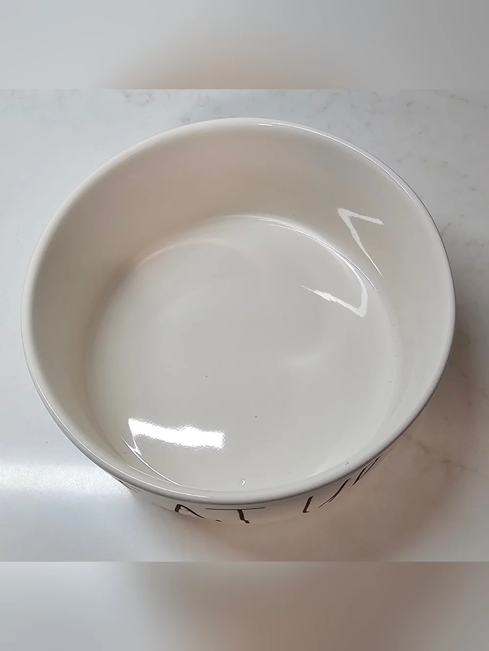 NEW Rae Dunn Large Eat Up Food Dog Cat Pet Bowl